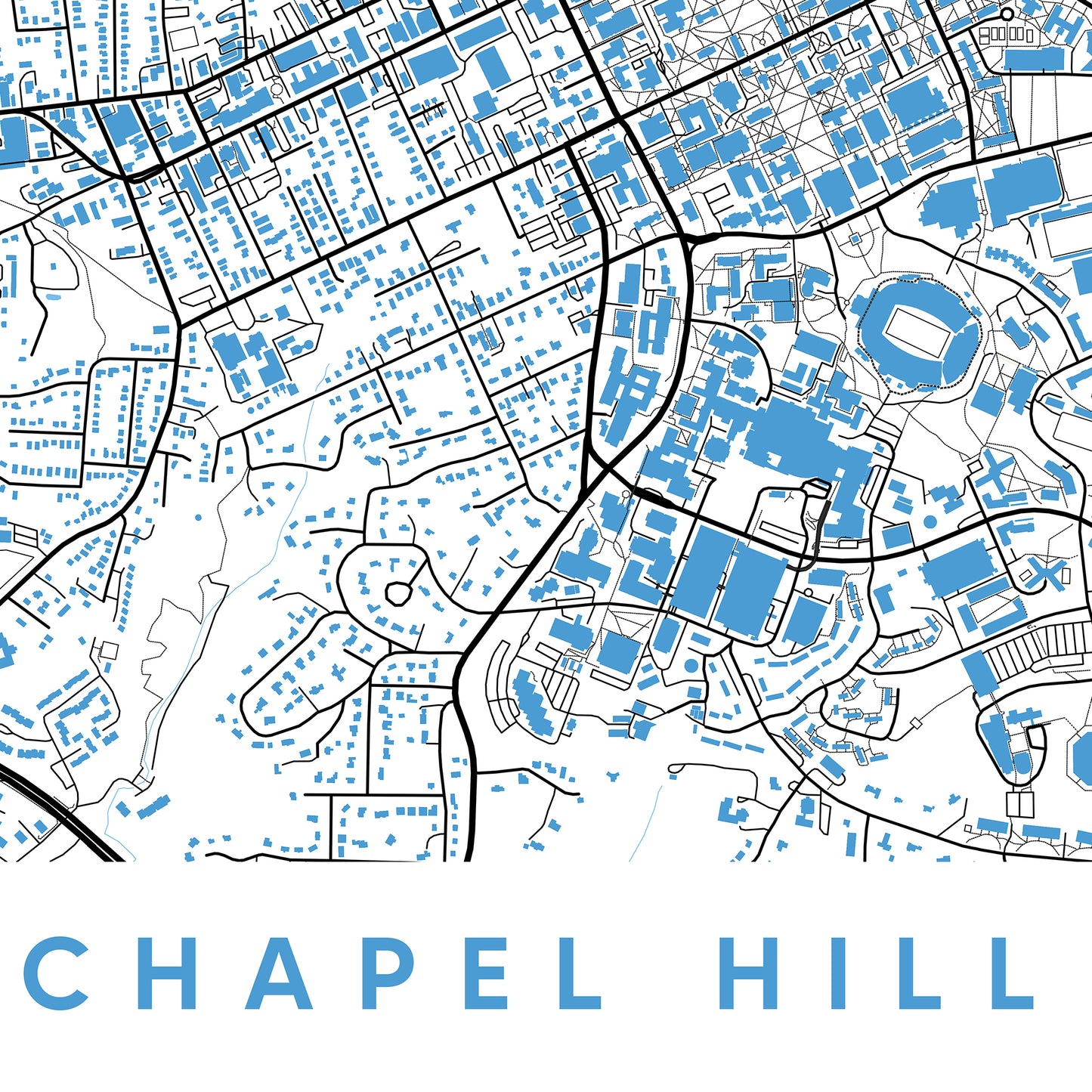 Chapel Hill NC Map