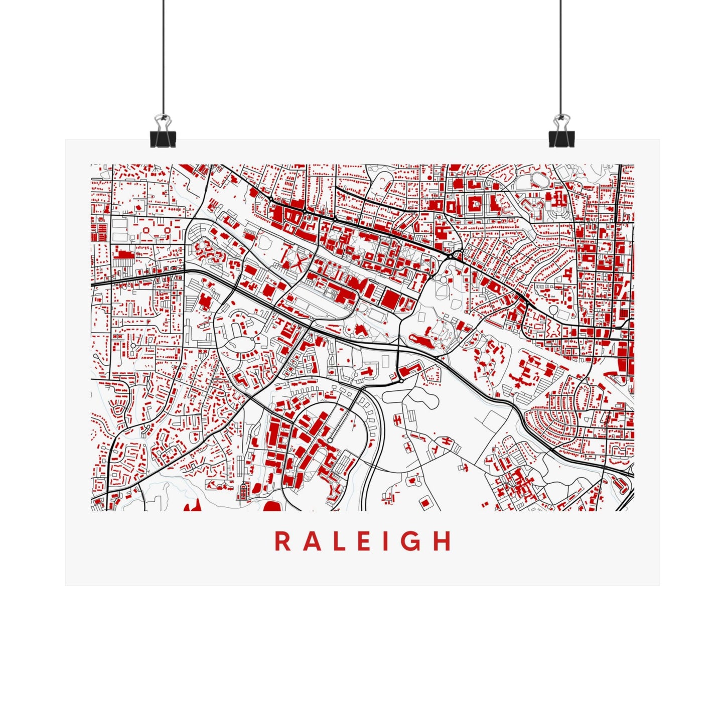 Raleigh NC Map