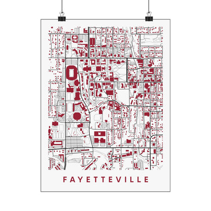 Fayetteville AK Map