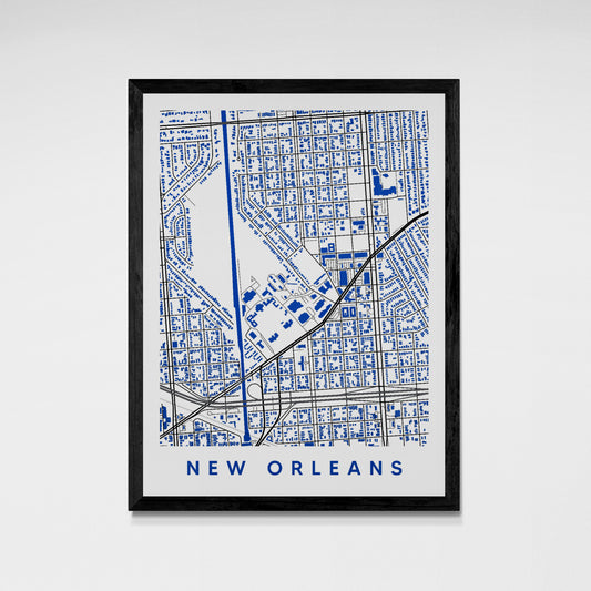 New Orleans Louisiana Map