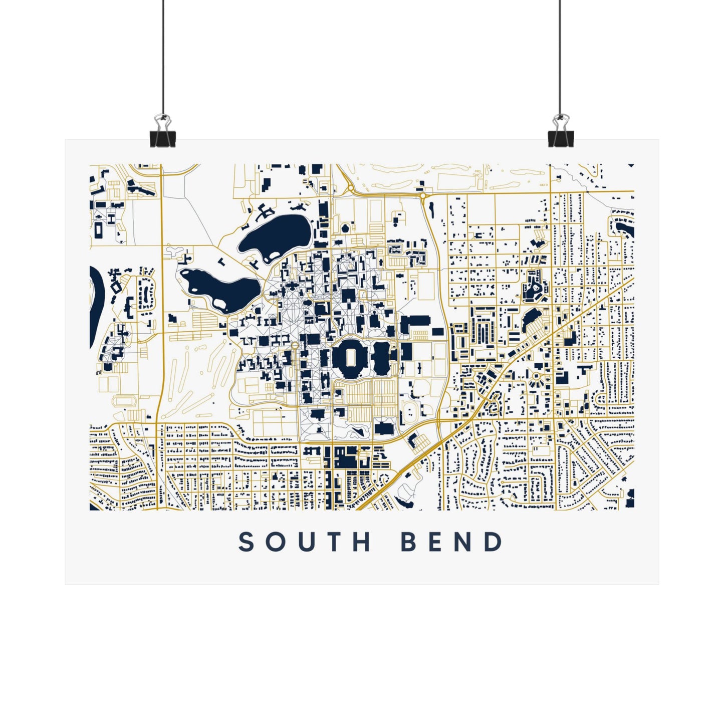 South Bend IN Map