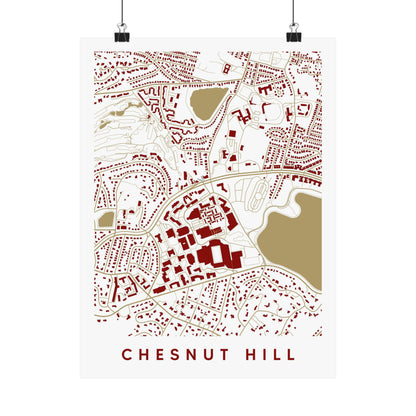Chesnut Hill MA Map