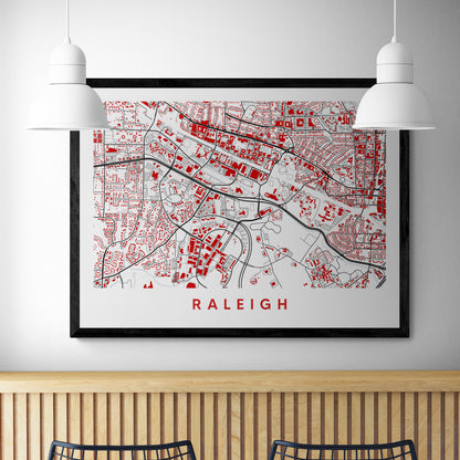 Raleigh NC Map