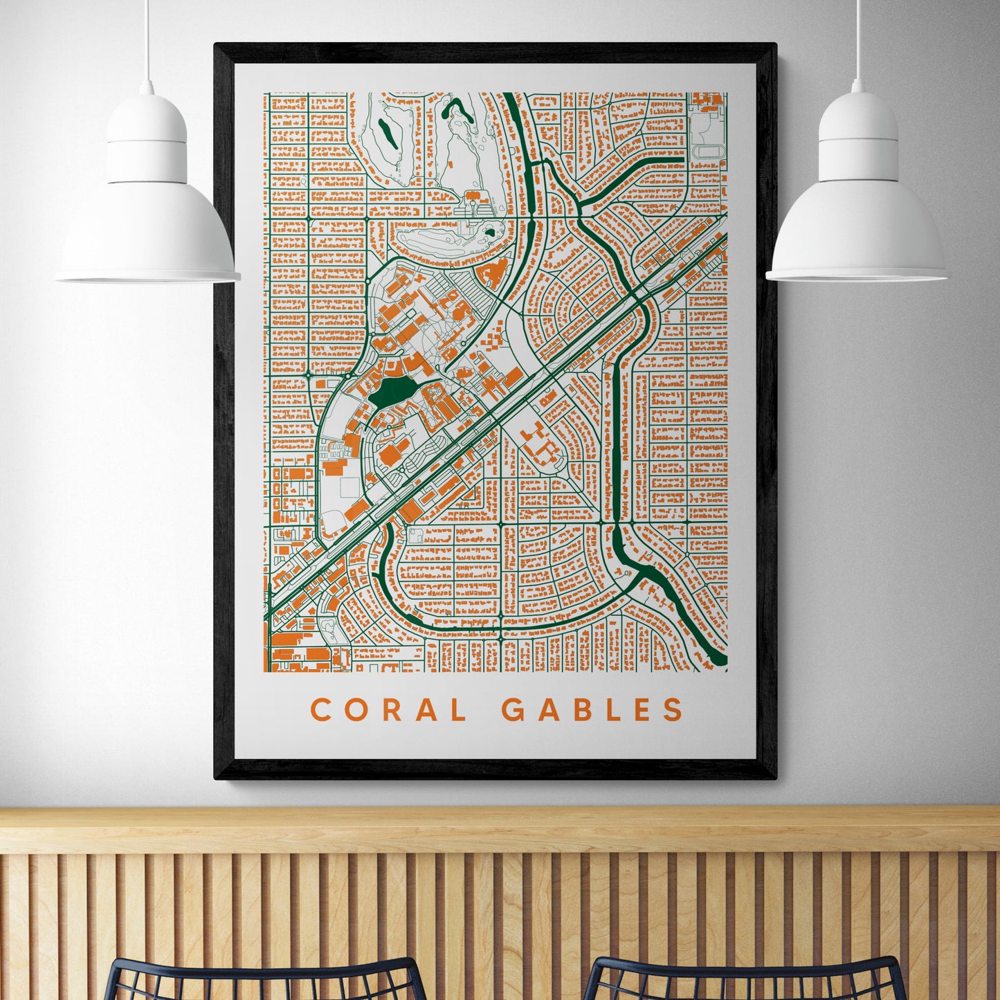 Coral Gables FL Map