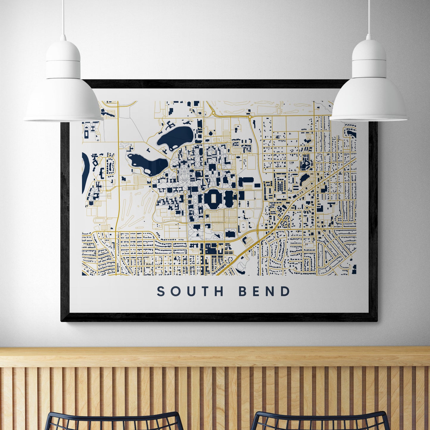 South Bend IN Map