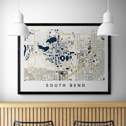 South Bend IN Map