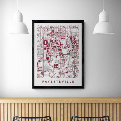 Fayetteville AK Map