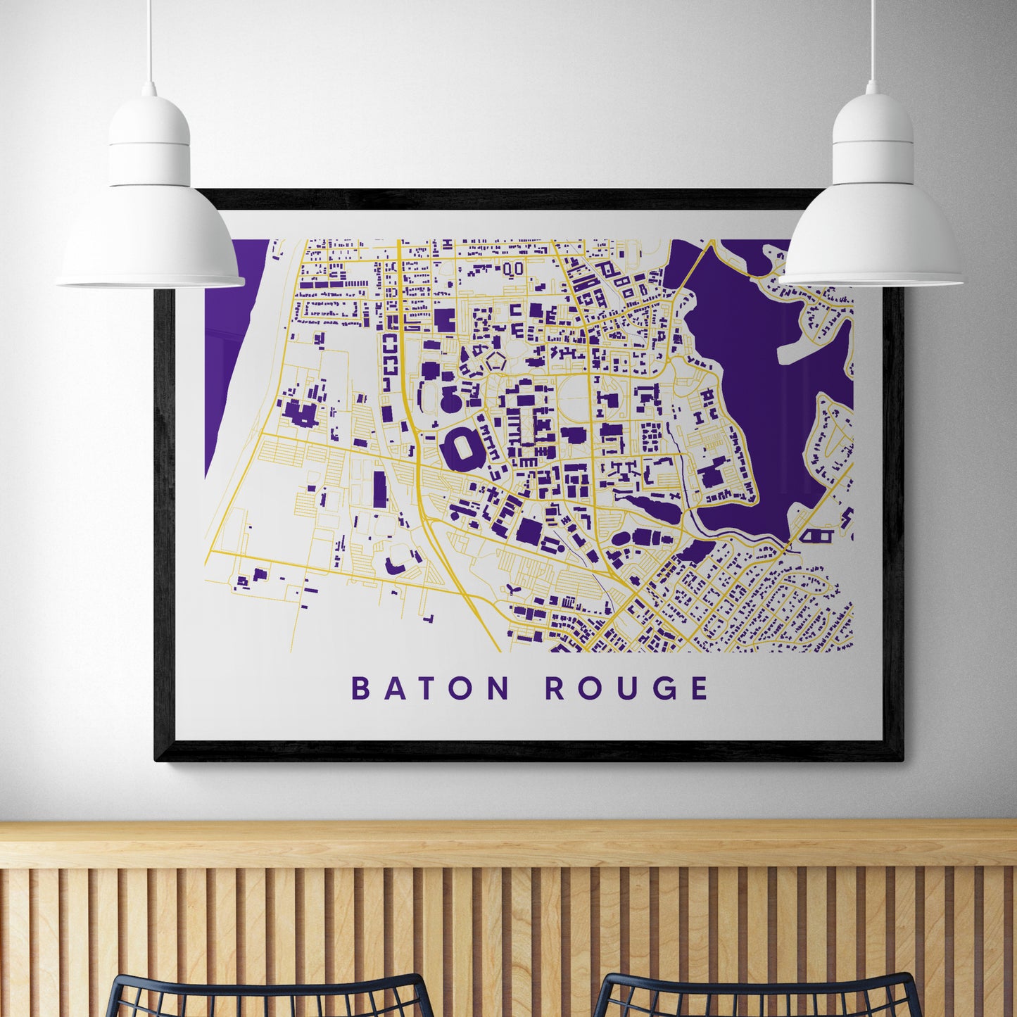 Baton Rouge LA Map