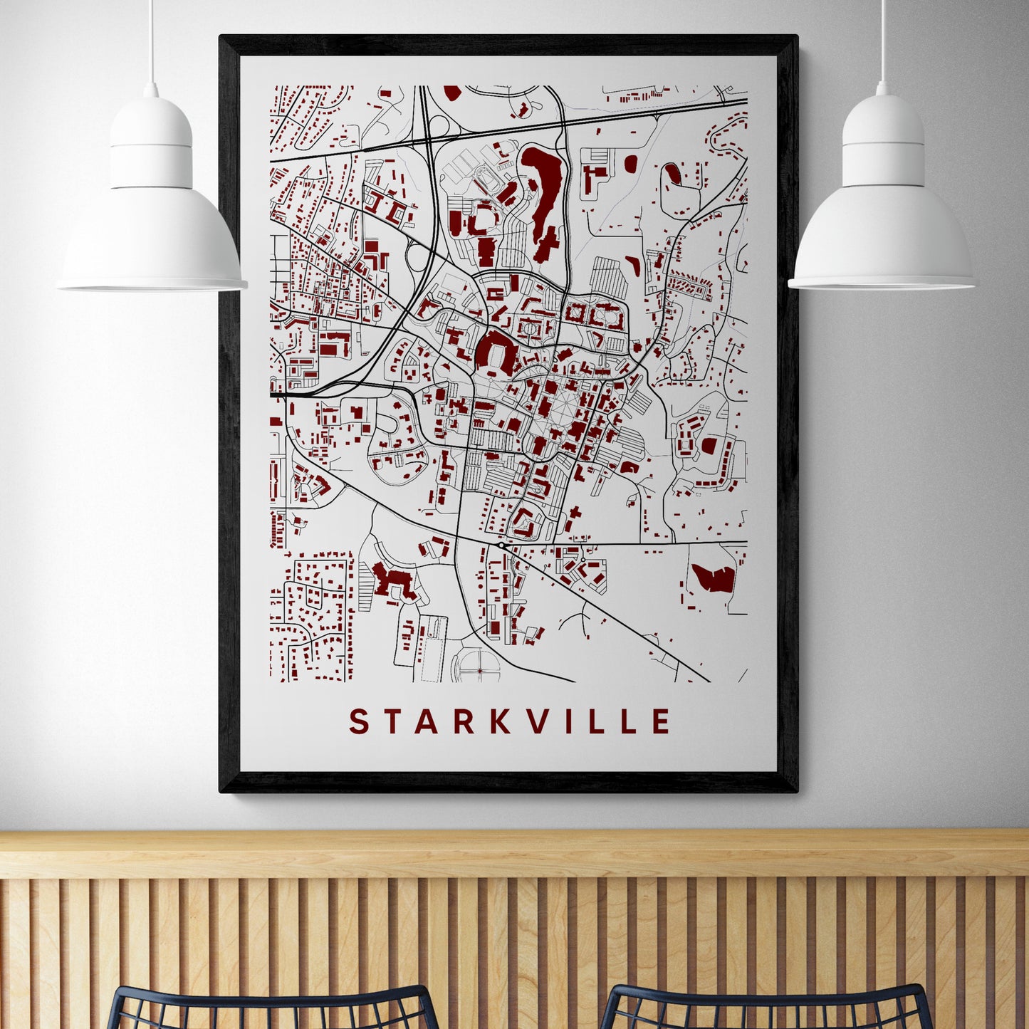 Starkville Mississippi Map