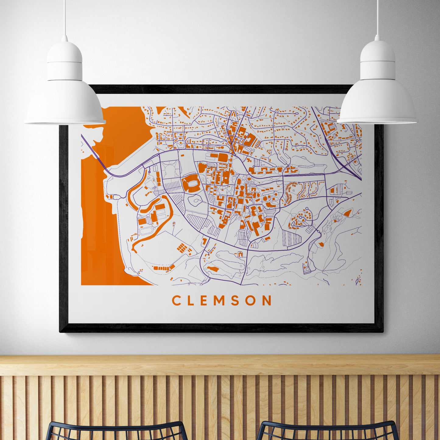 Clemson SC Map