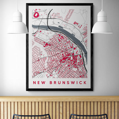 New Brunswick New Jersey Map