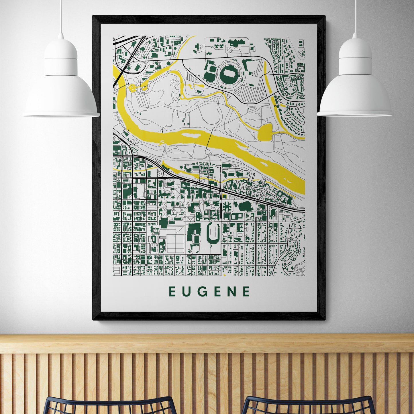 Eugene Oregon Map