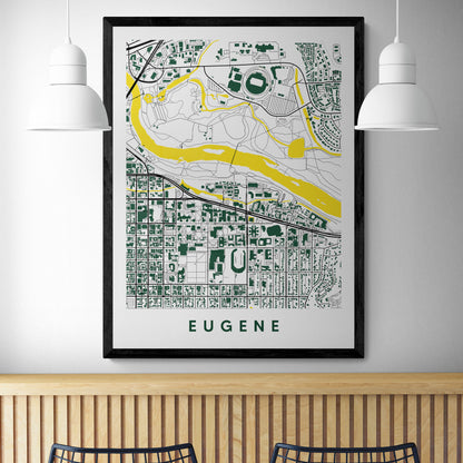 Eugene Oregon Map