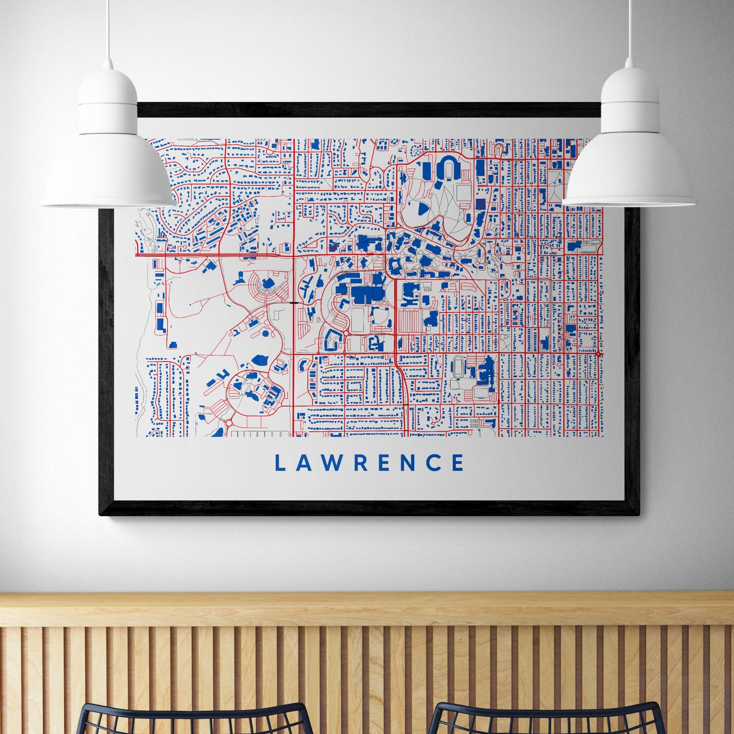 Lawrence Kansas Map