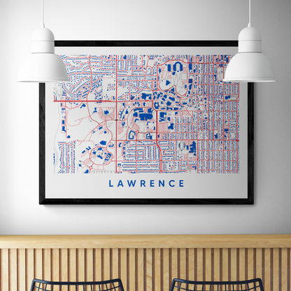 Lawrence Kansas Map