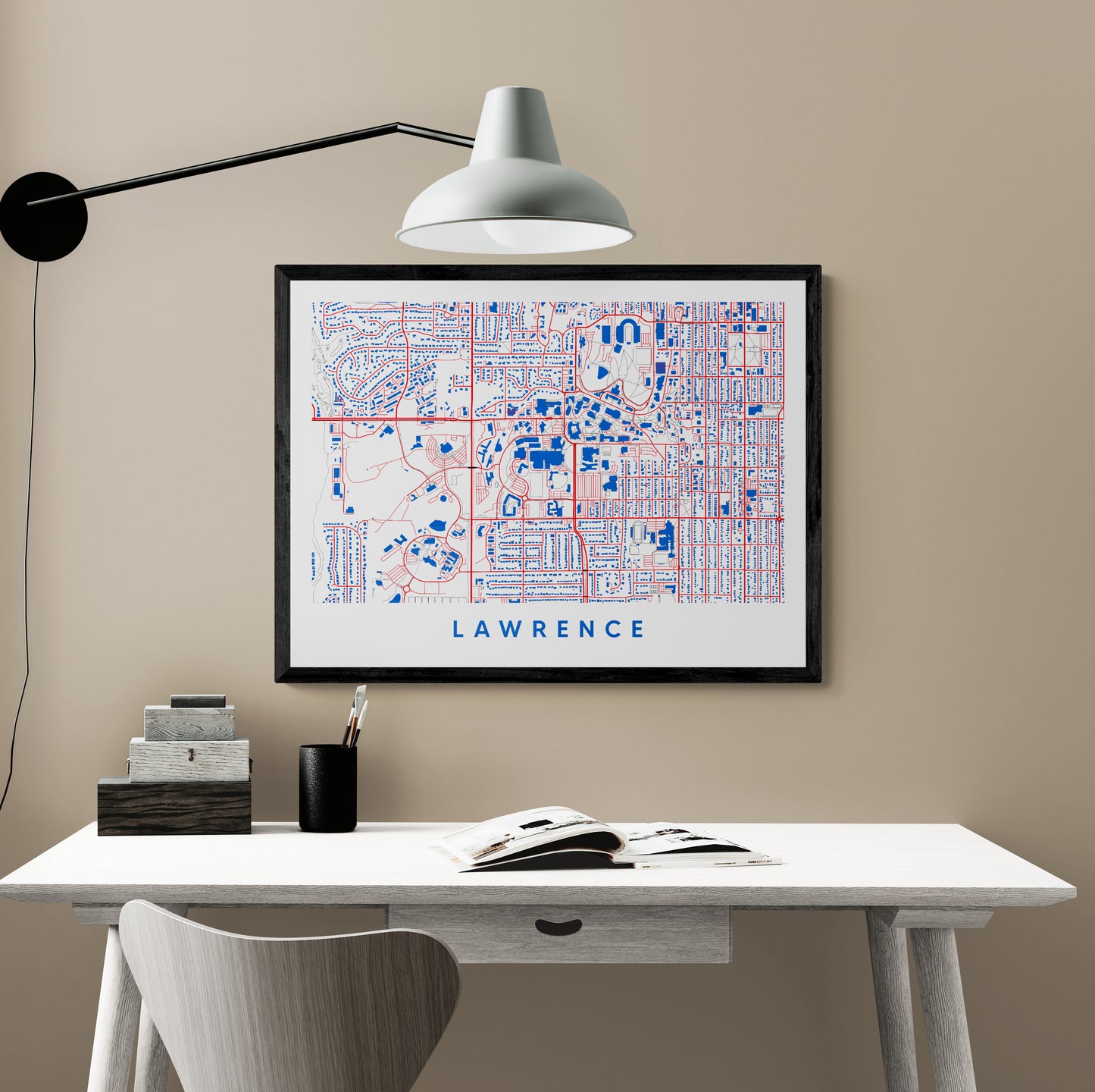 Lawrence Kansas Map