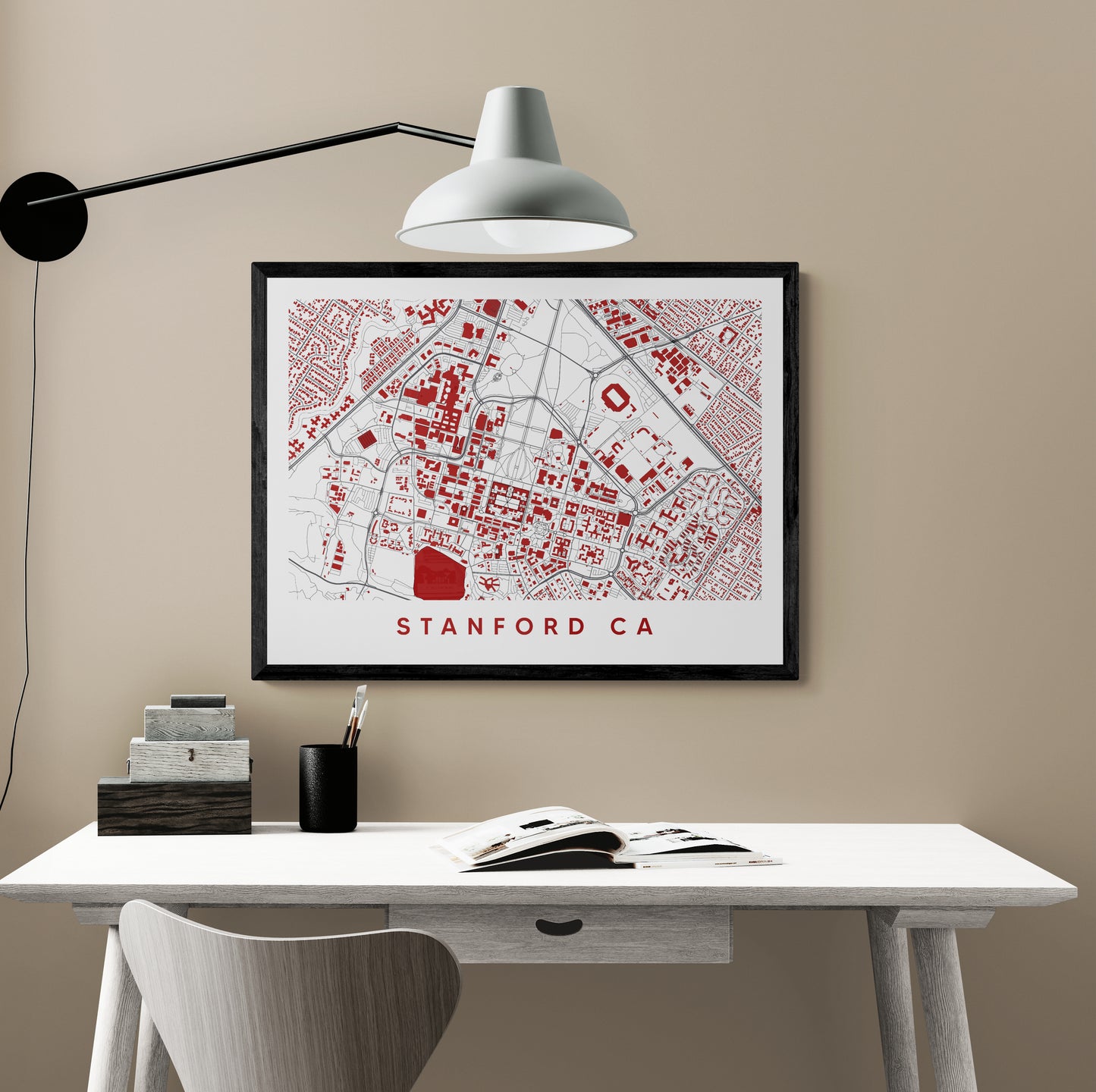 Stanford California Map