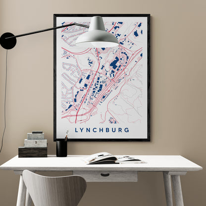 Lynchburg Virginia Map
