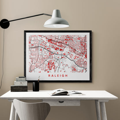 Raleigh NC Map