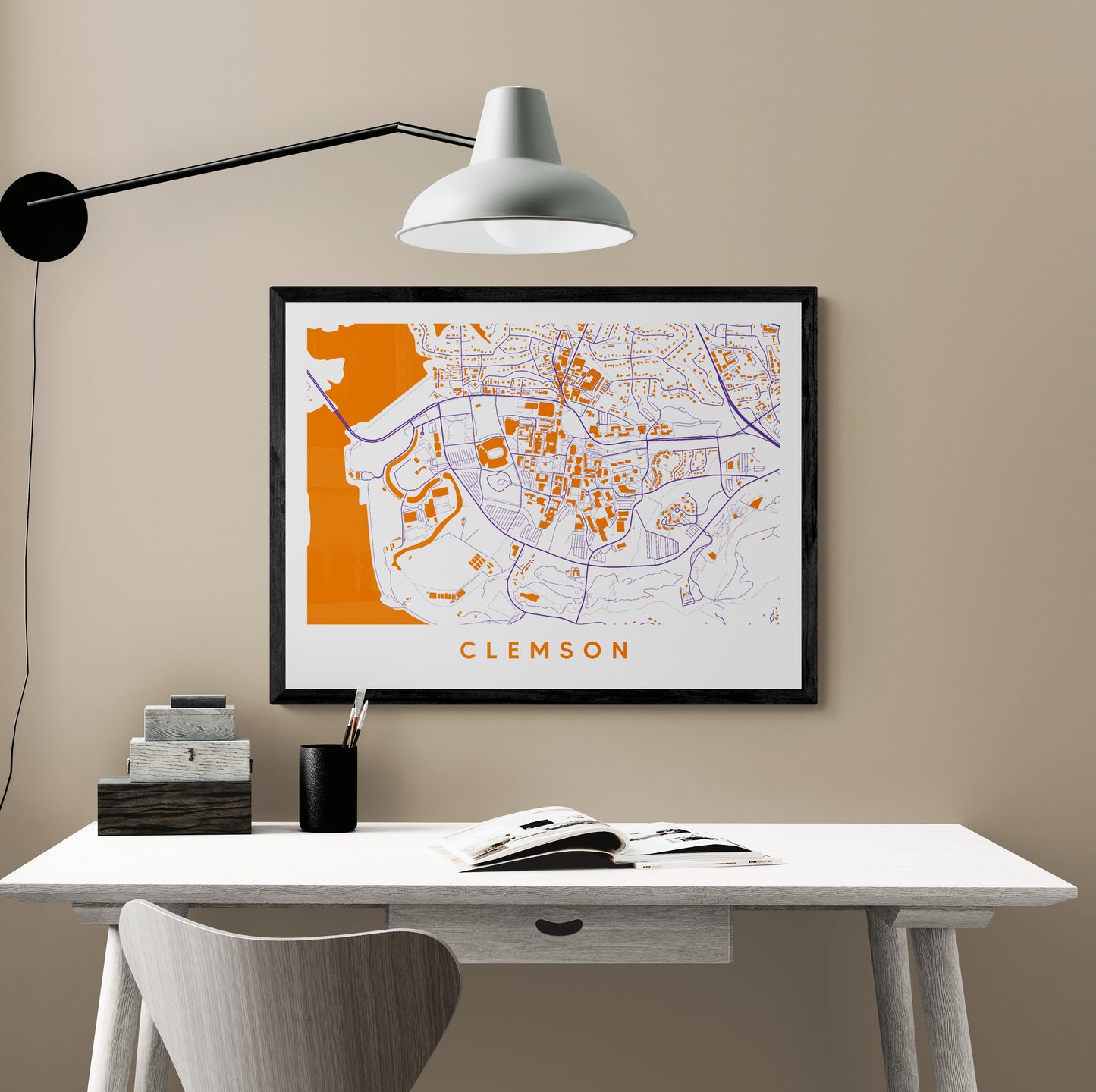 Clemson SC Map