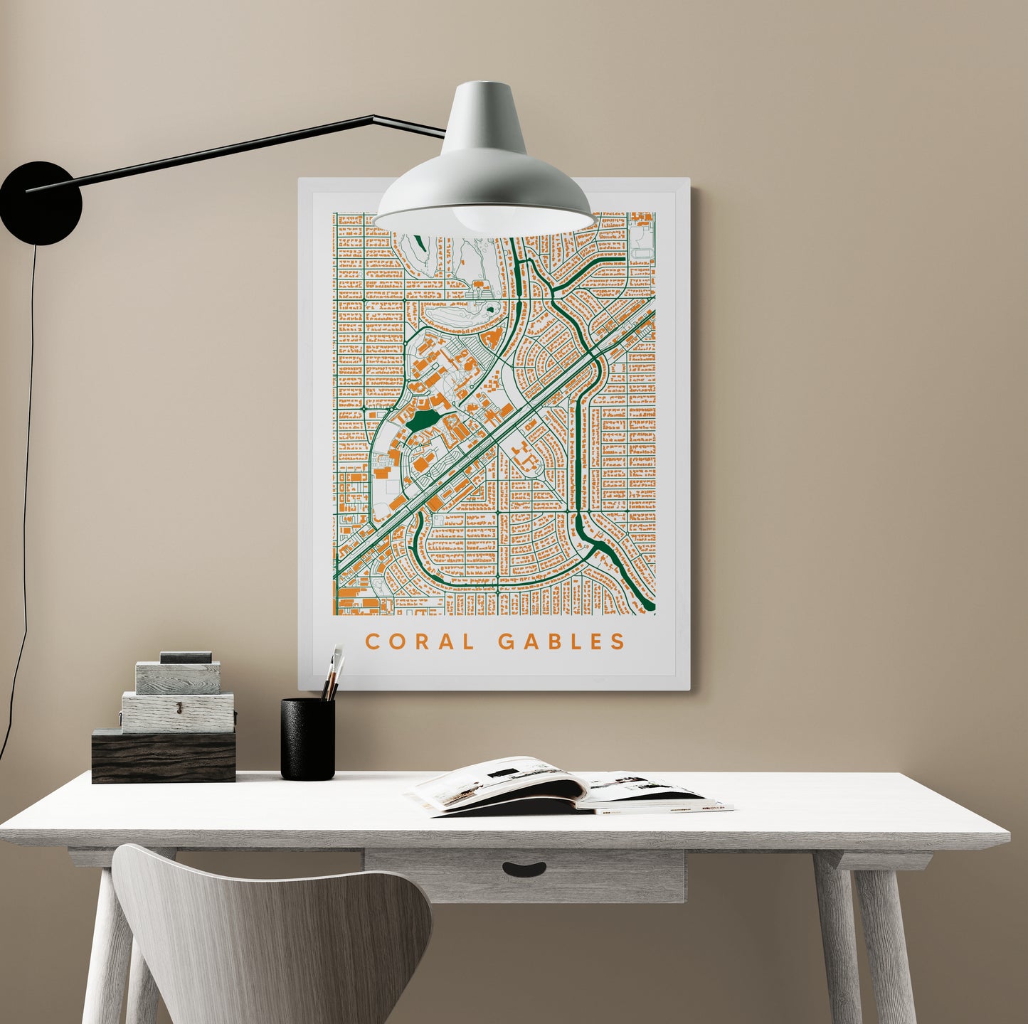 Coral Gables FL Map