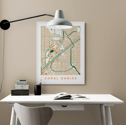 Coral Gables FL Map