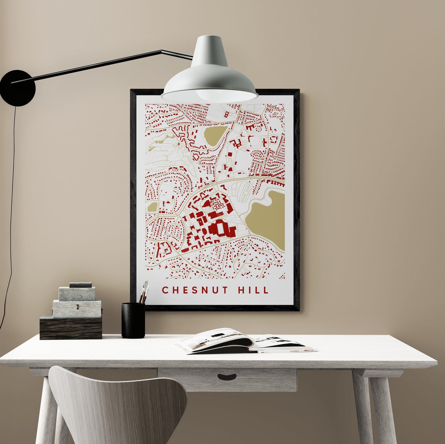 Chesnut Hill MA Map