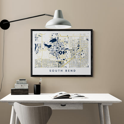 South Bend IN Map