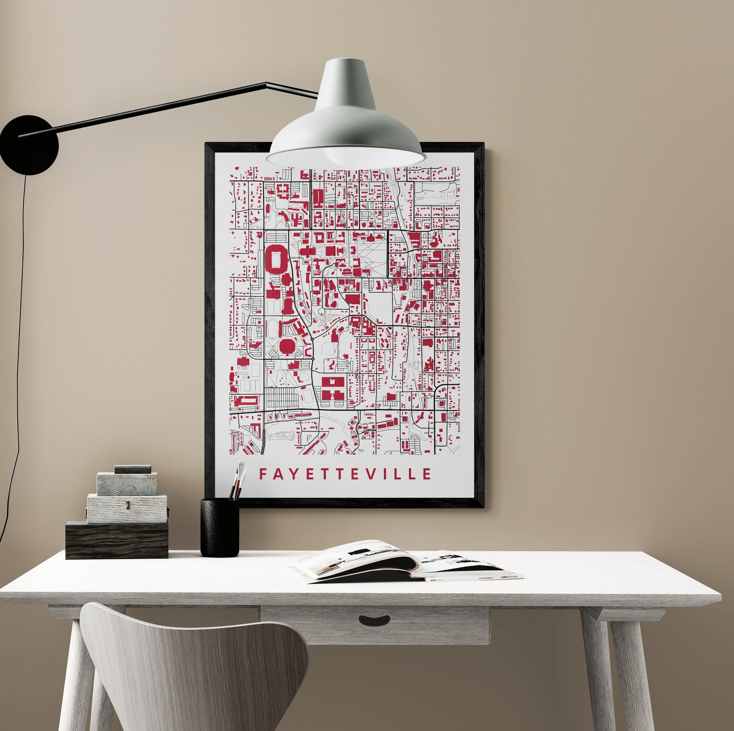 Fayetteville AK Map
