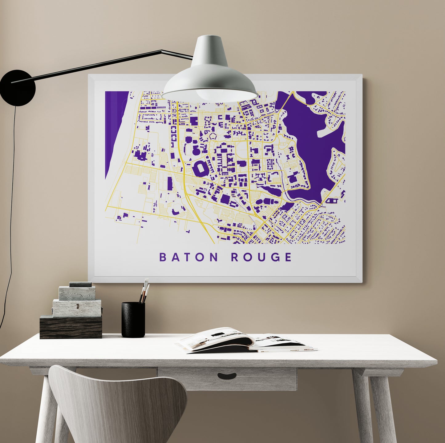 Baton Rouge LA Map