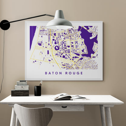 Baton Rouge LA Map