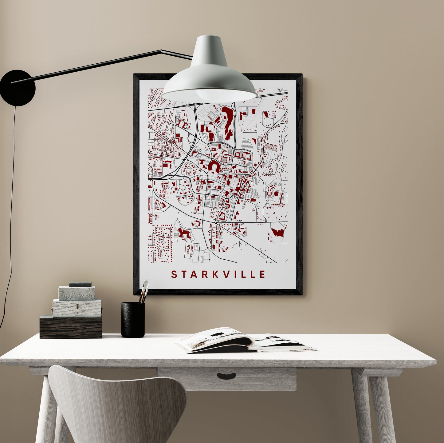 Starkville Mississippi Map
