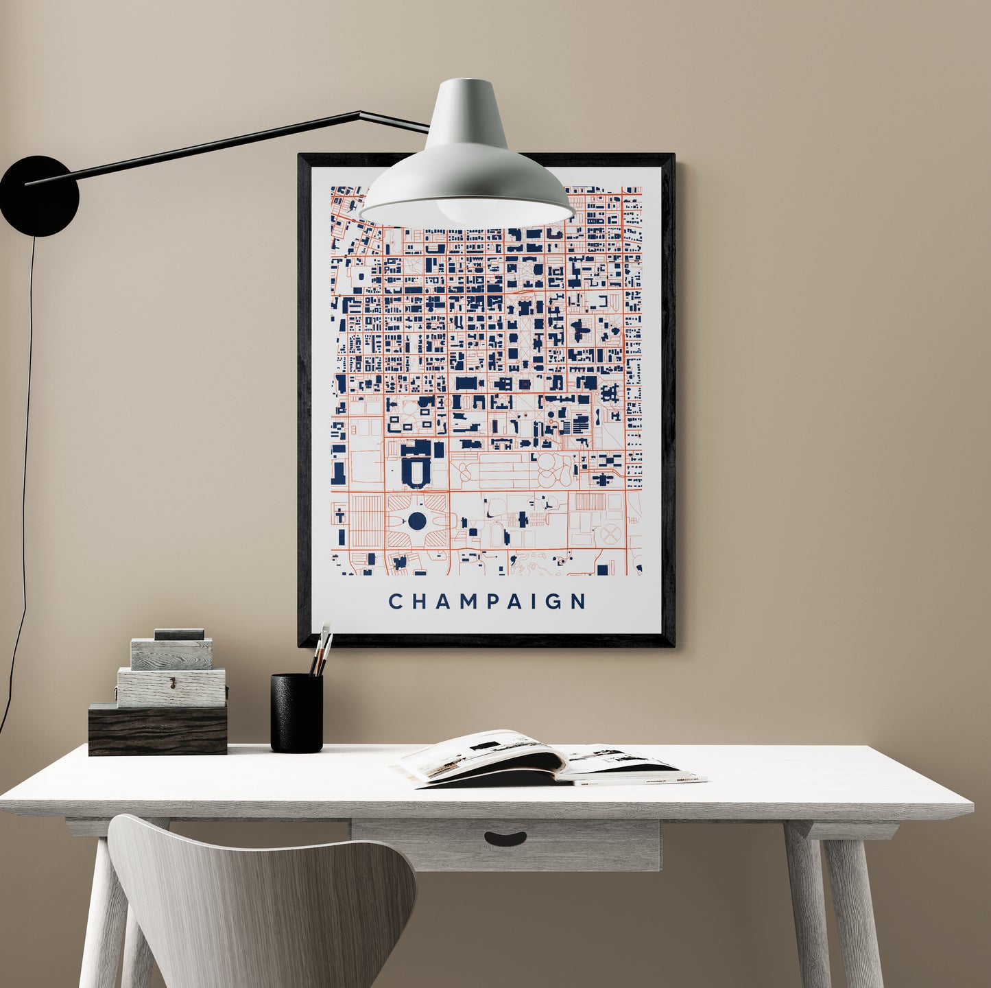 Champagne Illinois Map