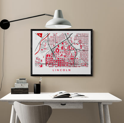 Lincoln Nebraska Map
