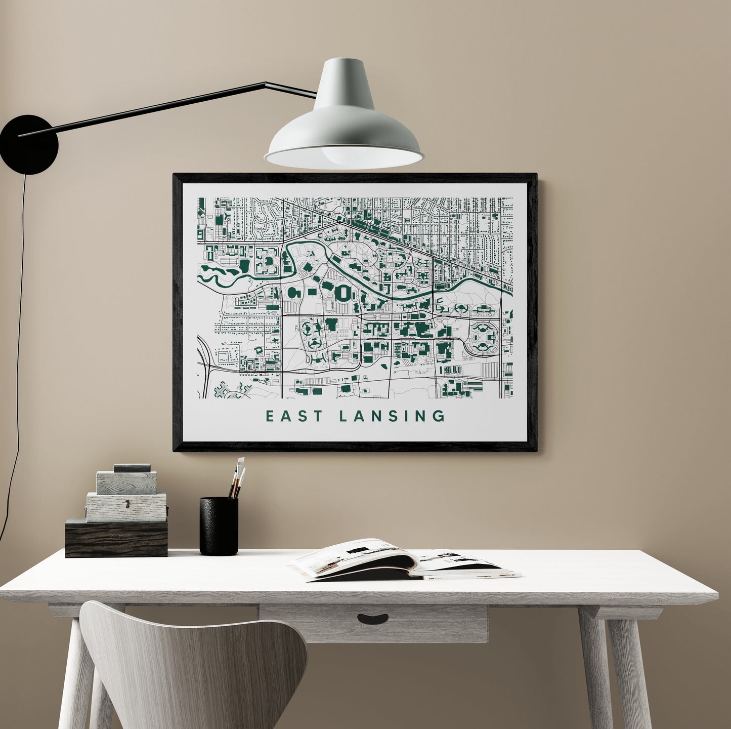 East Lansing Michigan Map