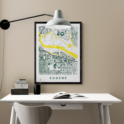 Eugene Oregon Map