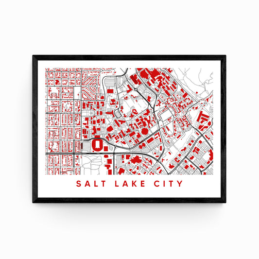 Salt Lake City Utah Map