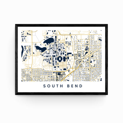 South Bend IN Map