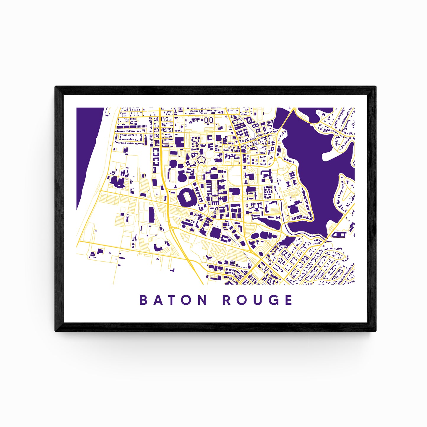 Baton Rouge LA Map