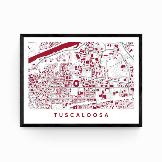 Tuscaloosa AL Map