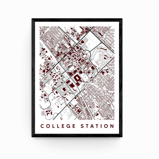 College Station Texas Map