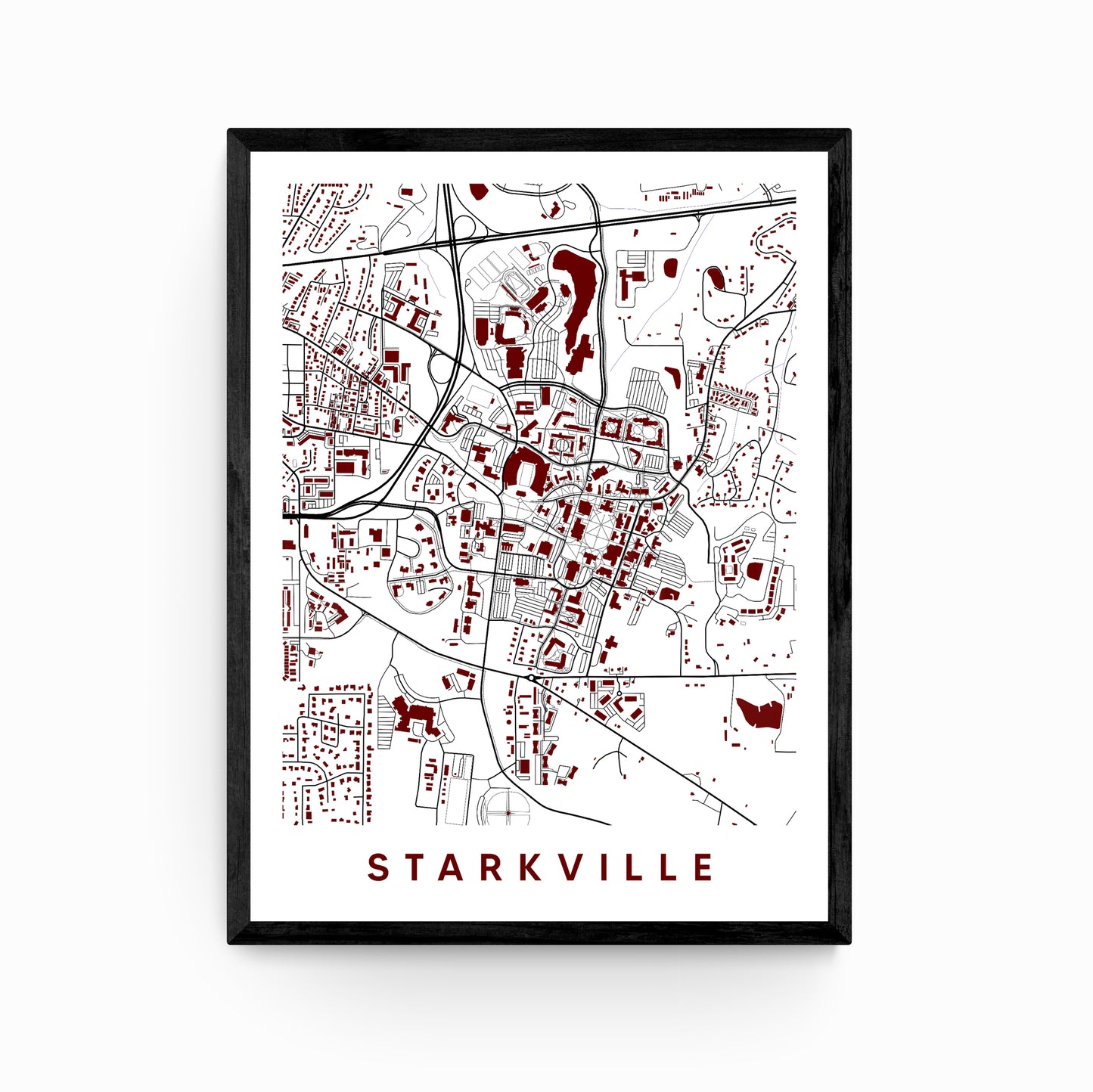 Starkville Mississippi Map