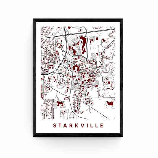 Starkville Mississippi Map