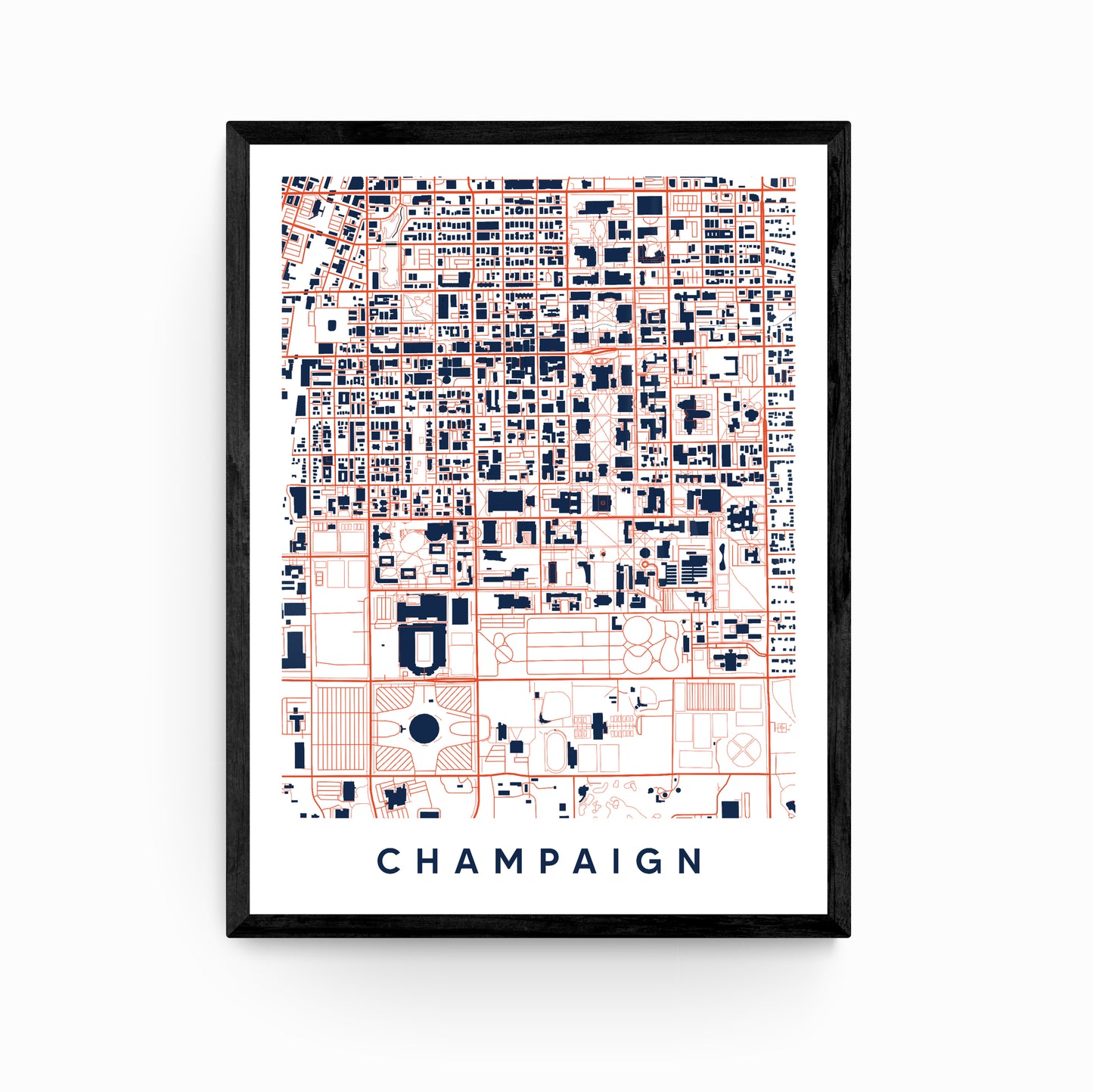 Champagne Illinois Map