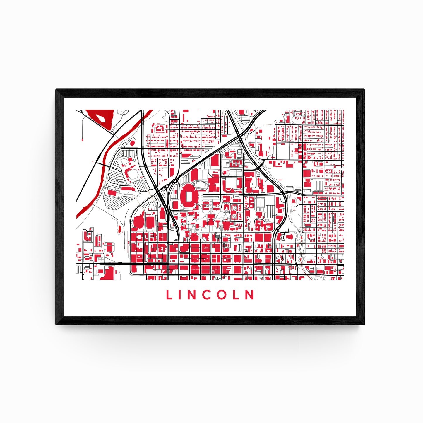 Lincoln Nebraska Map