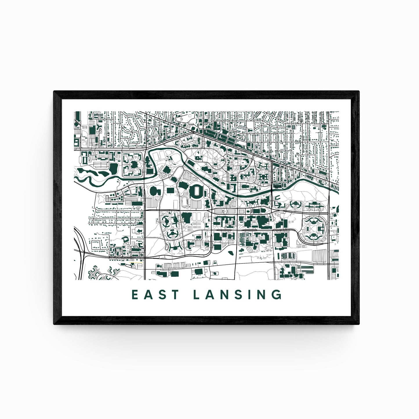 East Lansing Michigan Map