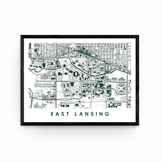 East Lansing Michigan Map