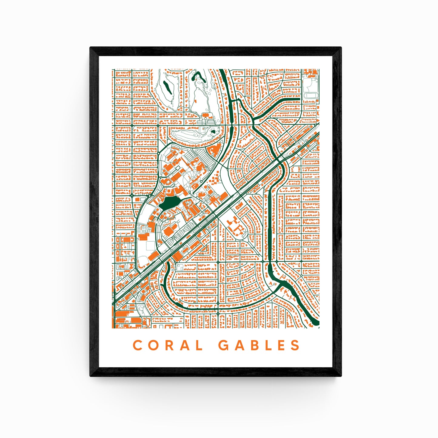 Coral Gables FL Map