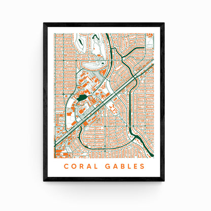 Coral Gables FL Map
