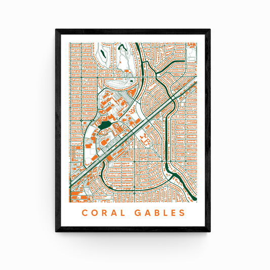 Coral Gables FL Map